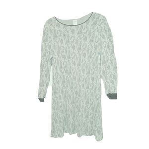 Aria Mint Chocolate Chip Long Sleeve Nightgown Size L